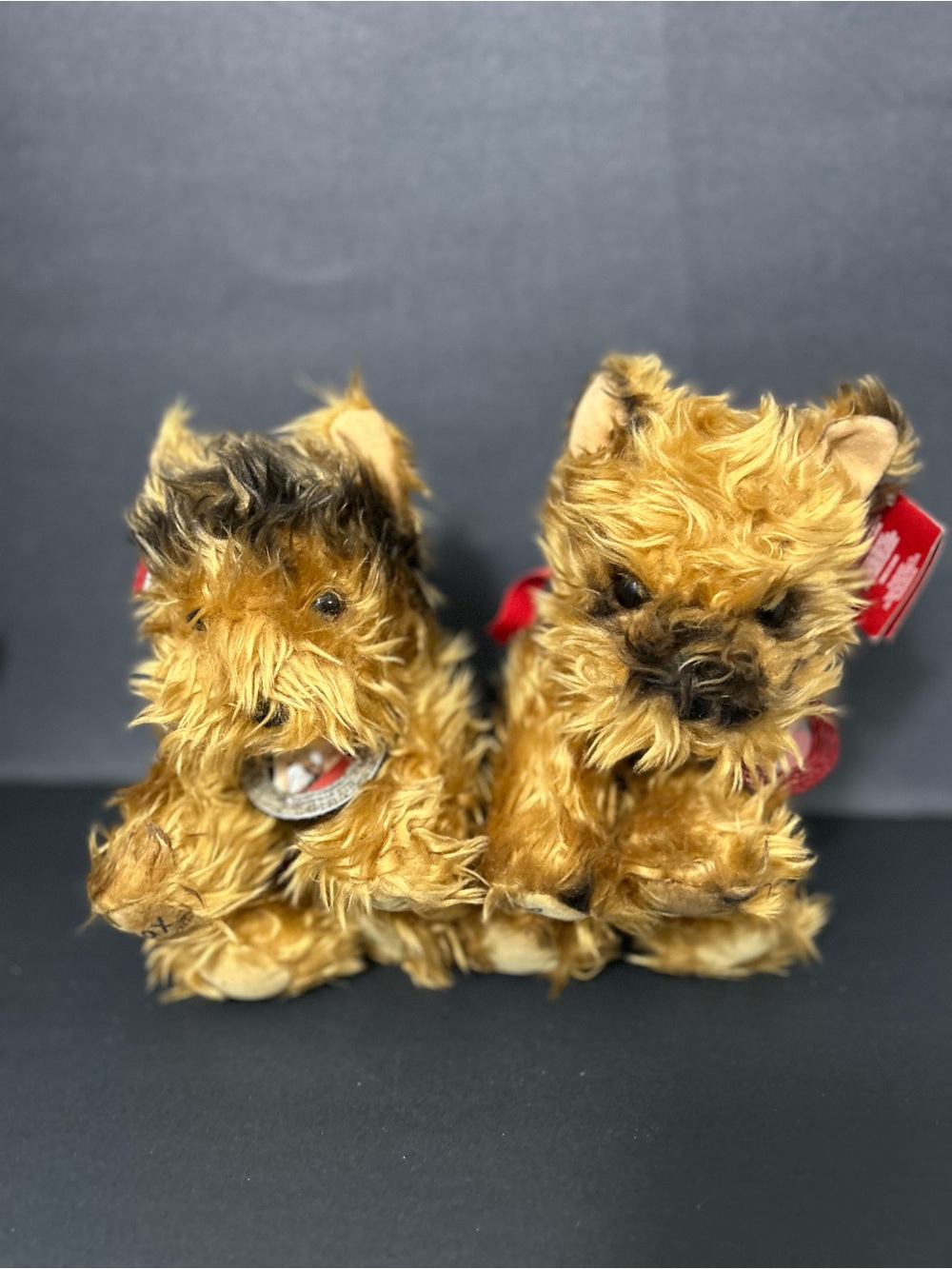 Victoria's Secret Plush Yorkie Duo - Golden and Dark Brown